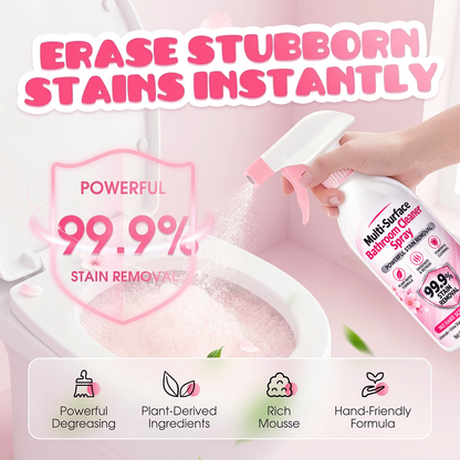 2026 HOT SALE🥳💞50K+ SOLD! Multi-Purpose Bathroom Cleaner Spray for Sink Tub Floor Tile for Limescale, Urine Stains, Toilet Rings, Soap Scum & Hard Water Stains
