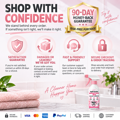 2026 HOT SALE🥳💞50K+ SOLD! Multi-Purpose Bathroom Cleaner Spray for Sink Tub Floor Tile for Limescale, Urine Stains, Toilet Rings, Soap Scum & Hard Water Stains