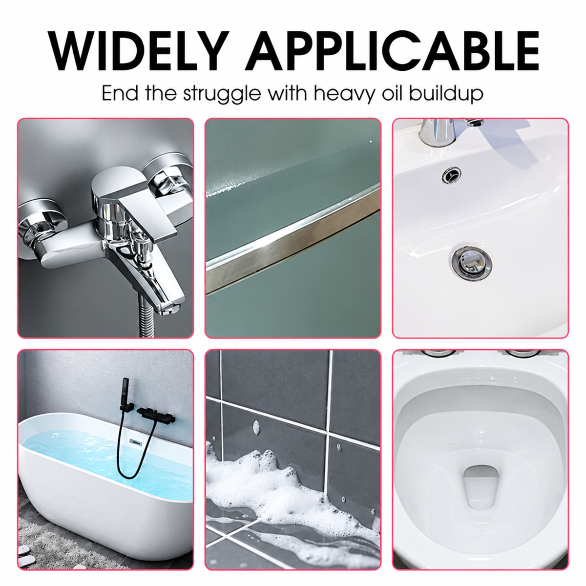 2026 HOT SALE🥳💞50K+ SOLD! Multi-Purpose Bathroom Cleaner Spray for Sink Tub Floor Tile for Limescale, Urine Stains, Toilet Rings, Soap Scum & Hard Water Stains