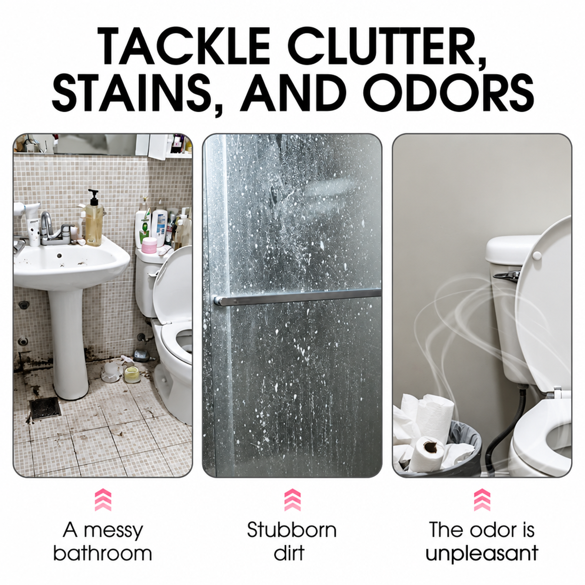 2026 HOT SALE🥳💞50K+ SOLD! Multi-Purpose Bathroom Cleaner Spray for Sink Tub Floor Tile for Limescale, Urine Stains, Toilet Rings, Soap Scum & Hard Water Stains