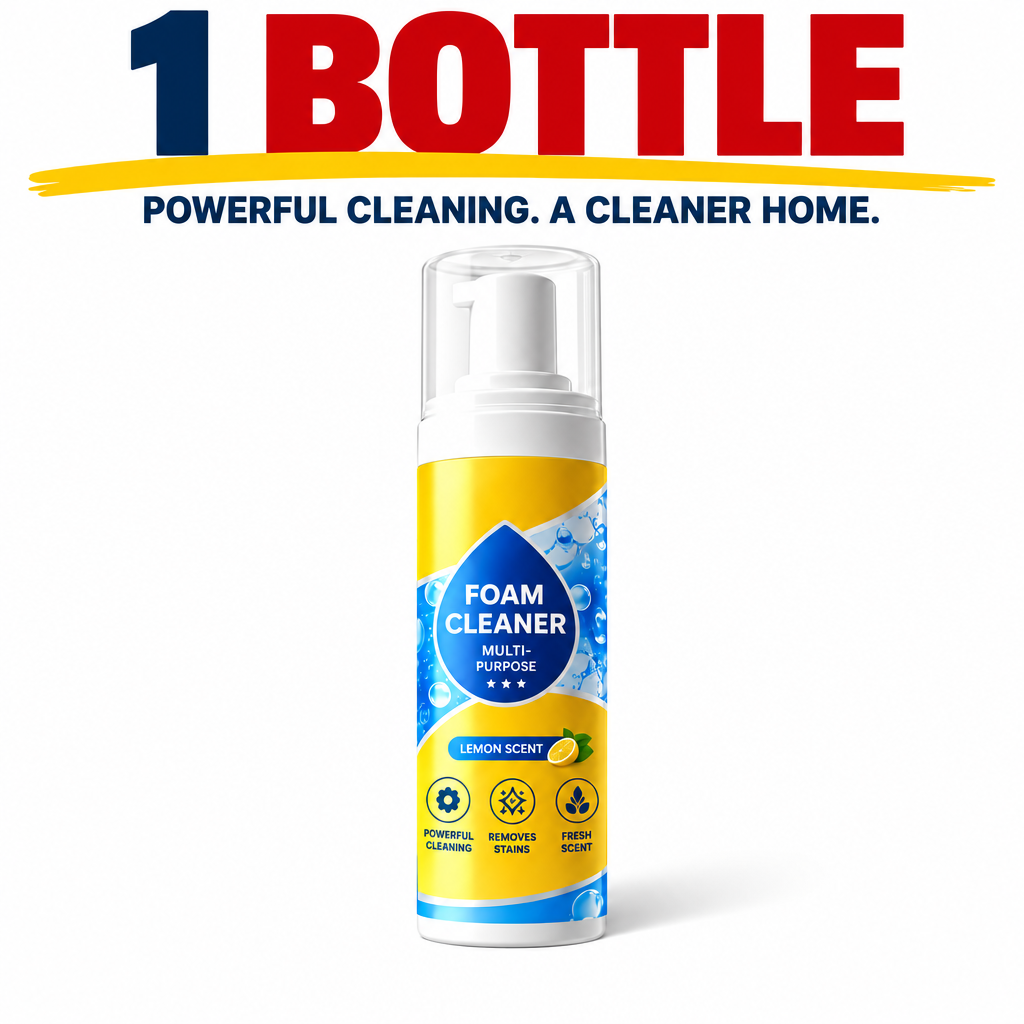 ✨ Powerful Enzyme Foam Cleaner For Stubborn Stains On Any Surface— No Grime. No Stains. Just Spray, Wipe & Watch The Mess Disappear.
